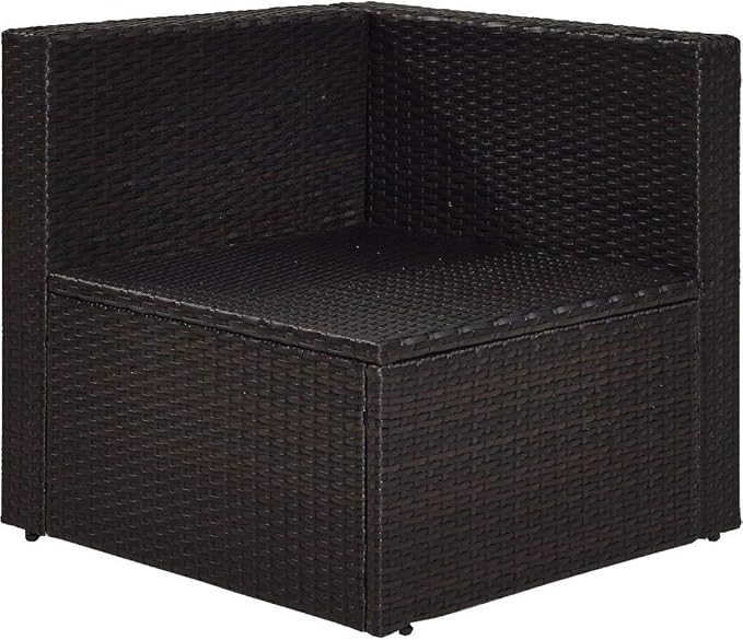 Crosley Furniture Palm Harbor Corner Outdoor Sectional Chair, Wicker Patio Chairs for Porch, Deck, Backyard - Photo 4