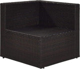 Crosley Furniture Palm Harbor Corner Outdoor Sectional Chair, Wicker Patio Chairs for Porch, Deck, Backyard - Photo 4