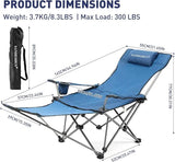 Zero Gravity Chair, Reclining Camping Chair with Padded Pillow, Cup Holder, Storage Pocket & Carry Bag - Photo 2