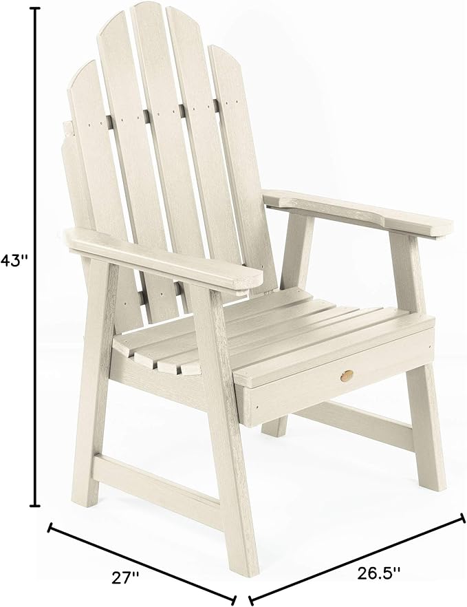 Highwood Classic Westport Patio and Garden Chair, Whitewash