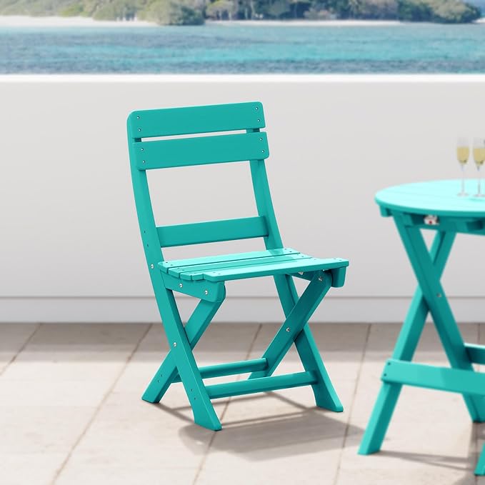 Costaelm Outdoor Patio Modern Folding Dining Chair - Photo 8