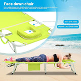 3-in-1 Oversized Sun Tanning Chair with Mat & Face Hole - Photo 7