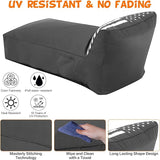 Outdoor Chaise Lounge Chair, Sunbed UV Resistant American Flag Sofa Couch Patio Waterproof Outside Sunlounge Reclining - Photo 5