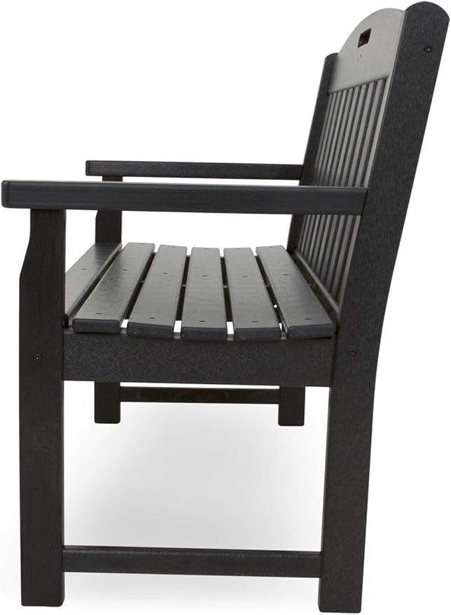 Trex Outdoor Furniture TXB48CB 48-Inch Yacht Club Bench, Charcoal Black