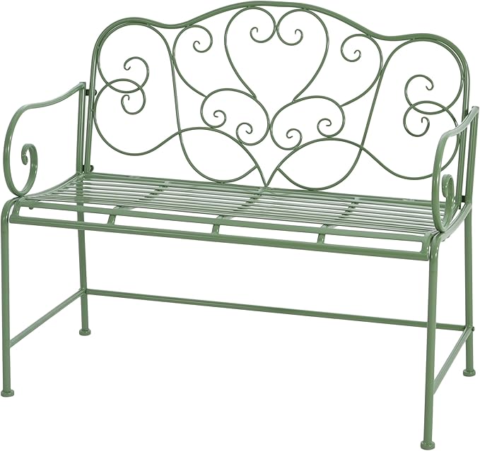 Outdoor Garden Bench, Green
