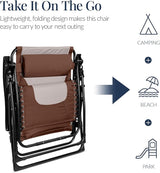 Best Choice Products Oversized Padded Zero Gravity Chair, Folding Outdoor Patio Recliner - Photo 5