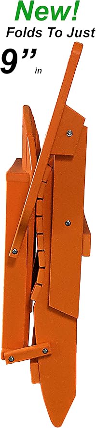 DuraWeather Poly® Classic King Size Folding Adirondack Chair (Mango Orange)