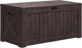 Greesum 120 Gallon Deck Box, Resin Outdoor Storage Container for Patio Furniture, Garden Tools, Pool Accessories - Photo 1