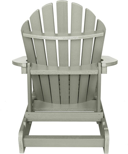 Highwood Hamilton Made in The USA Folding and Reclining Adirondack Chair, Adult Size, Eucalyptus