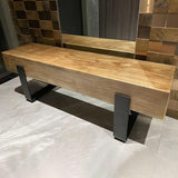 CraftThink Wooden Dining Bench - Photo 5