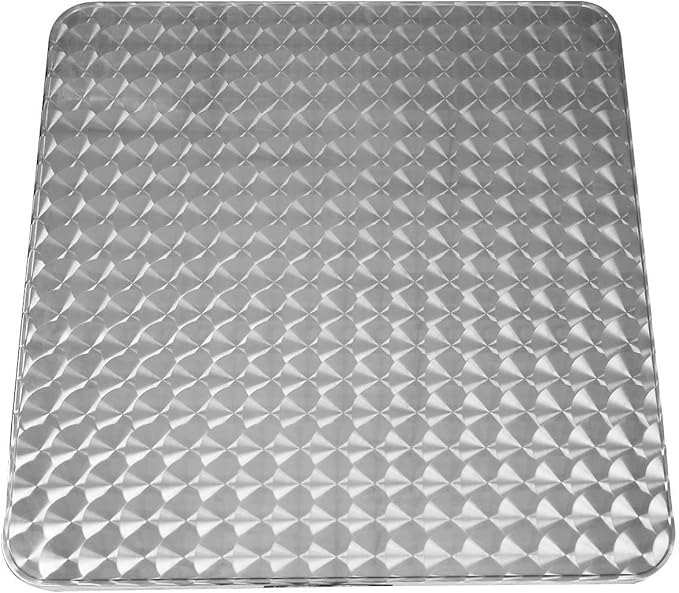 BTEXPERT Indoor Outdoor 23.75" Square Restaurant Table for Patio Stainless Steel Silver Aluminum Furniture with Base - Photo 6