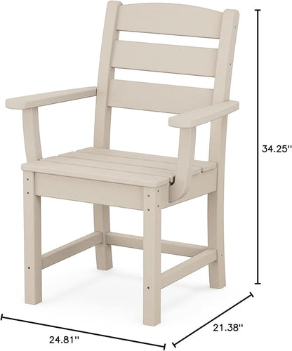 Polywood® Lakeside Dining Arm Chair in Sand