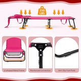 COSTWAY Tanning Chair with Face Hole, Pillows & Adjustable Backrest, Portable with Carrying Bag - Photo 8