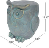 OWL Garden Stool, Plant Stool or OWL Table for Garden, Front Porch, Patio, Outside, Indoor, Lightweight Concrete - Photo 3