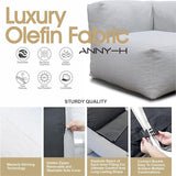 Dineli Modern Coner Chair Arm-Rest Chair Outdoor Furniture Comfy Patio Couch Sofa Outdoor Bean Bag Chair Creating a - Photo 6