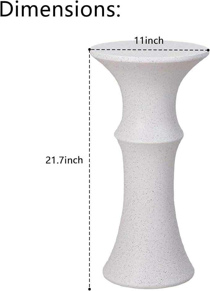 Outdoor Side Table for Patio Indoor Outdoor Front Porch (Bamboo)