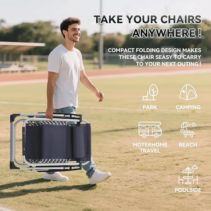 Zero Gravity Chair, Portable Outdoor Chair - Photo 7