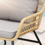 YITAHOME 4-Piece Patio Furniture Set, Wicker Outdoor Bistro Set - Photo 8