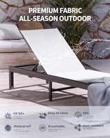 Aluminum Lounge Chairs Outdoor Chaise Furniture - Photo 4