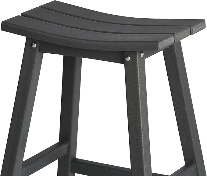 WestinTrends Malibu Malibu 29 Inch High Backless Seat Bar Stools (Set of 3), Gray