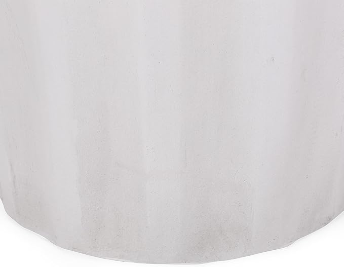 Concrete Side Table Outdoor Faux Stone End Table, Round Outdoor Accent Tables Patio Garden Stool Plant Stand for Porch - Photo 7