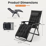 DUMOS Set of 4 Zero Gravity Chair, Reclining Camping Lounge Chair for Outdoor - Photo 3