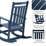 Oversized Outdoor Rocking Chairs Set of 2 - Photo 5