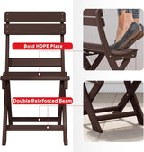 Costaelm Outdoor Patio Modern Folding Dining Chair - Photo 7