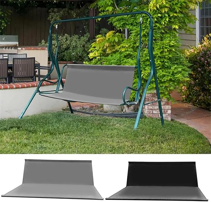 Patio Porch Swing Seat Cover, 2/3 Seater Bench Swing Cushion Replacement Covers, 900D Thicken Oxford Waterproof Fabric Swings Seat Cover Outdoor Garden Swings Chair(Gray-33.5x18.9x18.9inch)
