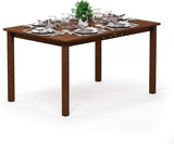 Furinno Tioman Outdoor Dining Table, Natural 35.5"D x 59.0"W x 29.0"H - Photo 6