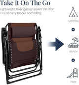 Best Choice Products Oversized Padded Zero Gravity Chair, Folding Outdoor Patio Recliner - Photo 5