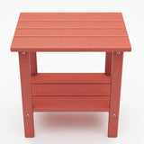 Outdoor Side Table, 2-Tier Small Outdoor Table for Patio, Adirondack Side Tables for Outside or Indoor - Photo 8