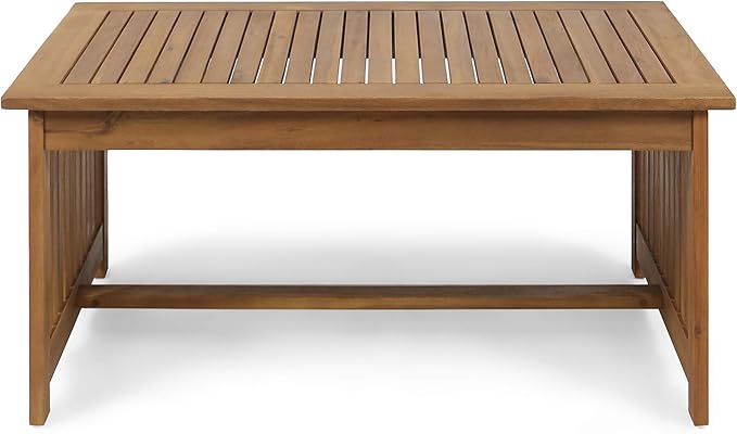 Christopher Knight Home Grace Outdoor Acacia Wood Coffee Table, Brown Patina Finish