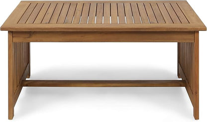 Christopher Knight Home Grace Outdoor Acacia Wood Coffee Table, Brown Patina Finish
