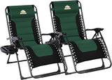 Oversized Padded Zero Gravity Lounge Chair Set of 2 - Photo 1