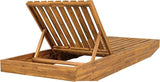 Christopher Knight Home Maril Acacia Wood Chaise Lounge Chair Outdoor, Adjustable Backrest Sun Lounger Recliner - Photo 6