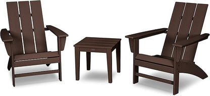 POLYWOOD® Modern Adirondack 3-Piece Set in Mahogany
