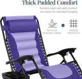 Best Choice Products Oversized Padded Zero Gravity Chair, Folding Outdoor Patio Recliner - Photo 4