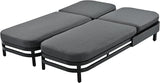 Merax Outdoor Lounge Chair Set of 2, Modern Aluminum Chaise Loungers with Premium Olefin Cushions - Photo 9