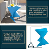LeisureMod Modern Blue Accent End Table - Stylish Vanity Side Table for Bedroom, Living Room, or Office - Photo 5