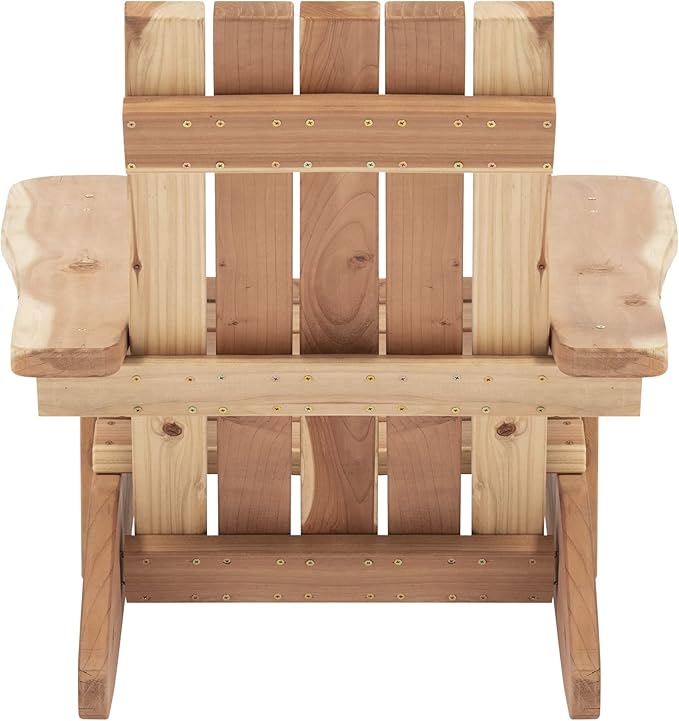 Jack and June Redwood Adirondack Chair Outdoor Leisure