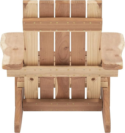 Jack and June Redwood Adirondack Chair Outdoor Leisure