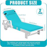 Tondiamo 2 Set Outdoor Chaise Lounge Cushions with Pillows and Storage - Photo 2