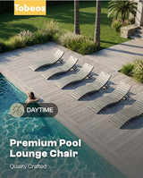 Pre-Assembled Folding in-Pool Lounge Chair, HDPE Outdoor Chaise Lounge with Cup Holder, Pool Lounge Chair for Poolside - Photo 9