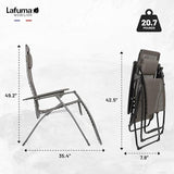 Lafuma LFM3121-8717 Futura Batyline XL Zero Gravity Recliner Chair, Portable Outdoor Lounge Chair with Steel Frame - Photo 3