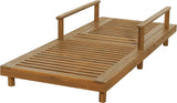 Christopher Knight Home Tuki Acacia Wood Chaise Lounge Chair Outdoor, Poolside Sun Lounger Recliner - Photo 10
