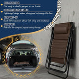 EZONE Zero Gravity Lounge Chairs Outdoor Adjustable Reclining Patio Chair Steel Mesh Folding Recliner for Pool Beach - Photo 5