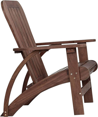 Teal Island Designs Dylan Dark Wood Outdoor Adirondack Chair