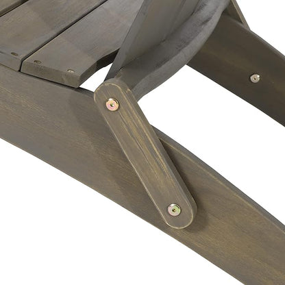 Christopher Knight Home Zuma Outdoor Foldable Adirondack Chair - Acacia Wood - Gray