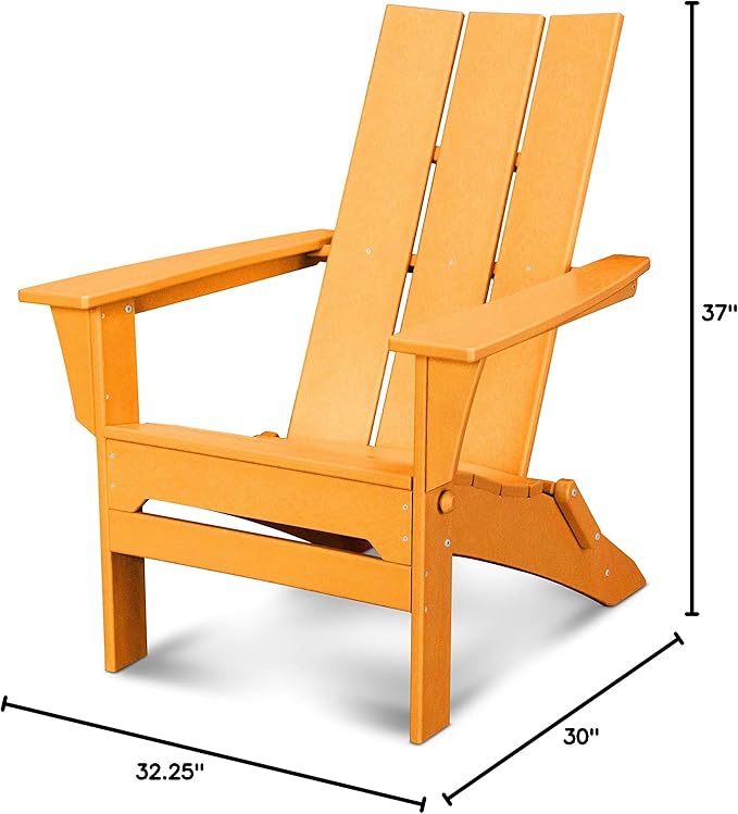POLYWOOD Modern Folding Adirondack Chair - Photo 3